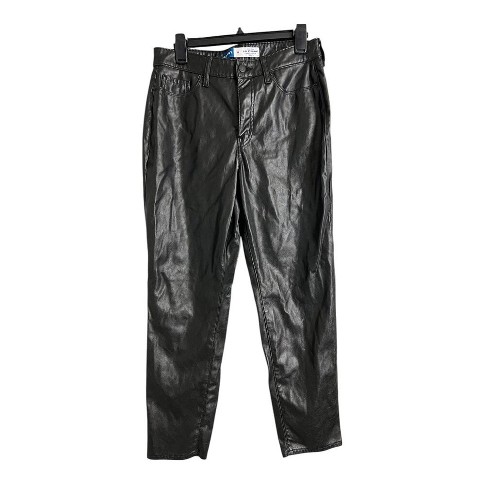 Pleather Pants Faux Leather Y2K Trashy Club Party Goth Black Punk Rock Biker 10